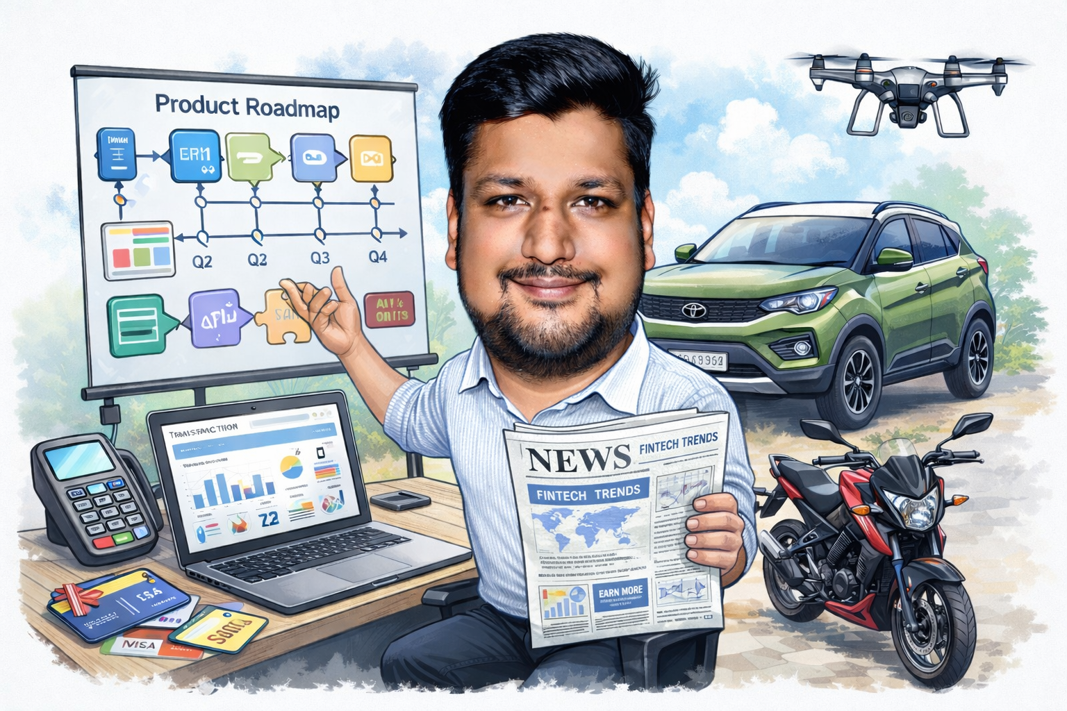 Ashutosh Kumar Caricature